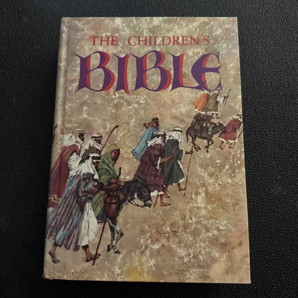 The Childrens Bible 1965 Hardcover Vtg Golden Press Wonderful Illustrations